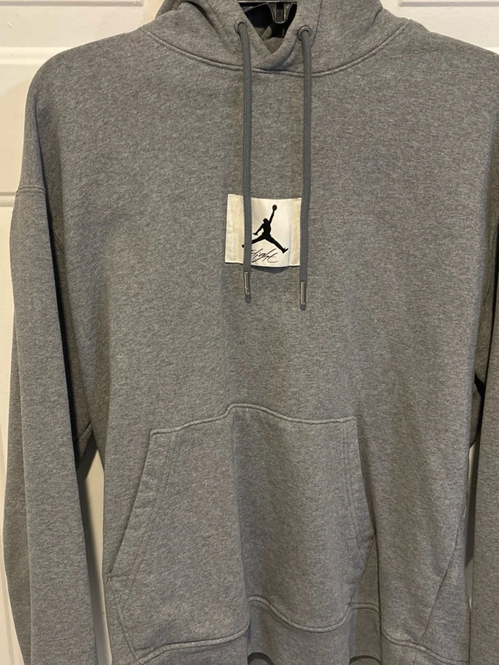 Jordan Gray Pullover Hoodie with Jumpman Patch